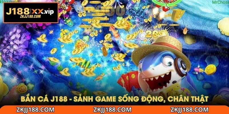 Bắn cá J188  - Sảnh game sống động, chân thật